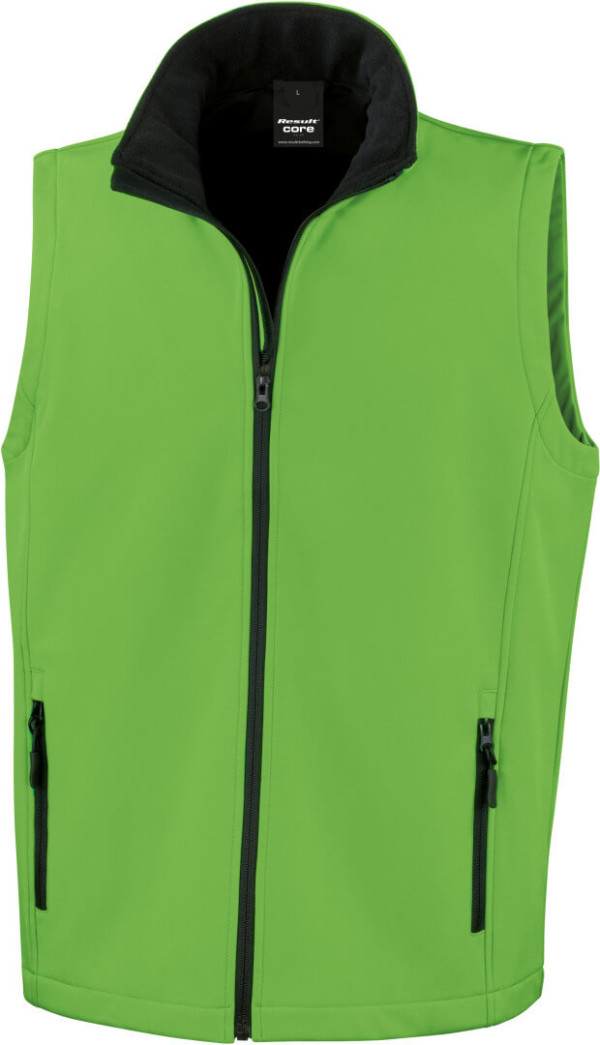 Men's 2-layer Printable Softshell Gilet