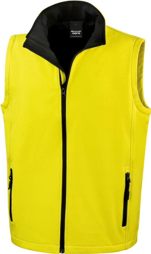 Men's 2-layer Printable Softshell Gilet