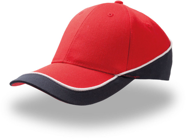 3 colored 6 Panel Cap