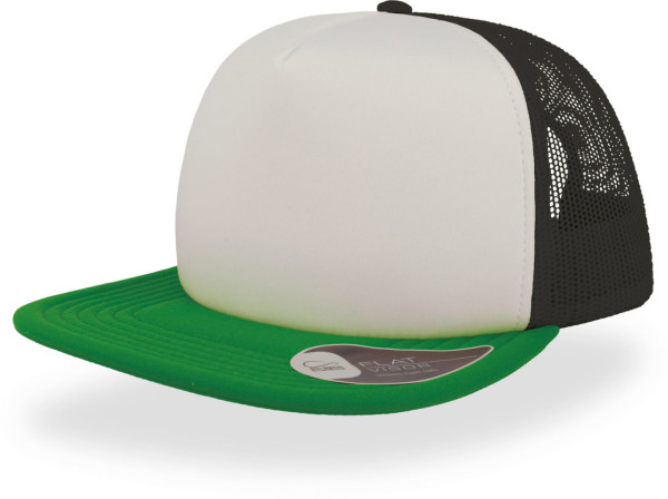 5 Panel Fleat Peak Mesh Cap