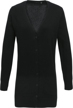 Ladies' Long Line Knitted Cardigan