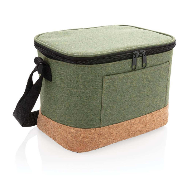 Two tone cooler bag with cork detail