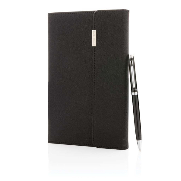 Swiss Peak deluxe A5 notebook and pen set