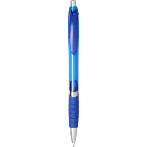 Turbo translucent ballpoint pen with rubber grip