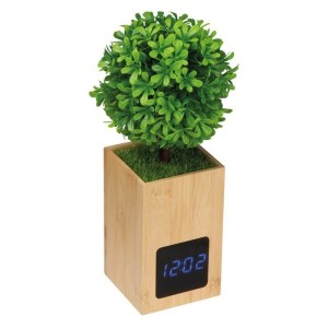 Bamboo desk clock