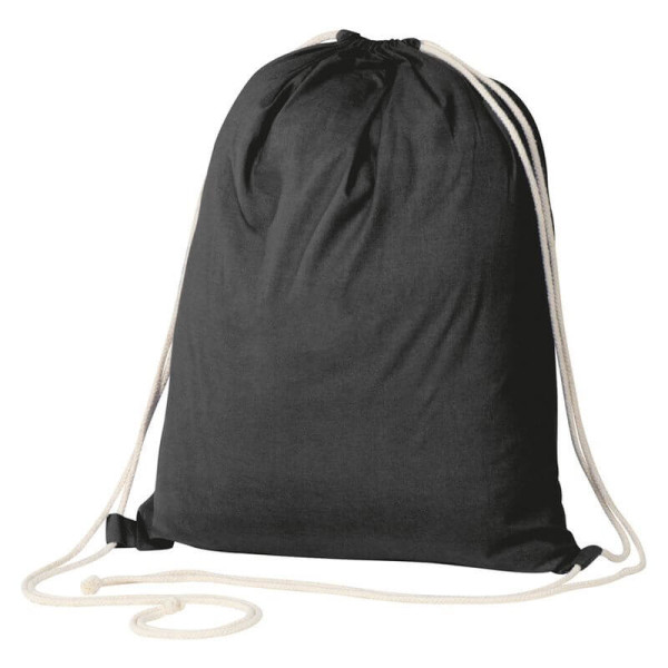 ECO Tex certified Gymbag from environmentally friendly cotton (140g/m)