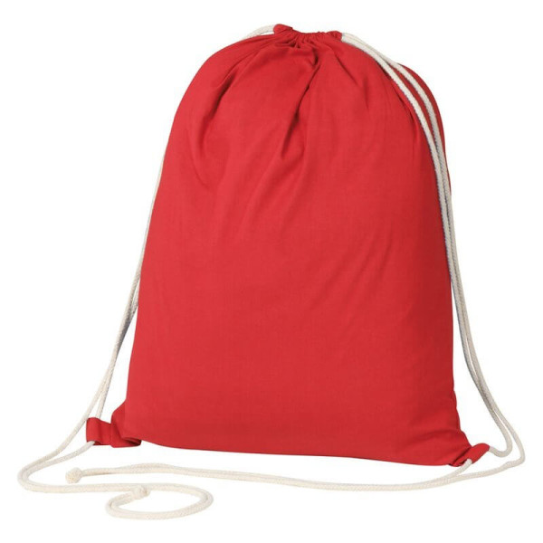 ECO Tex certified Gymbag from environmentally friendly cotton (140g/m)