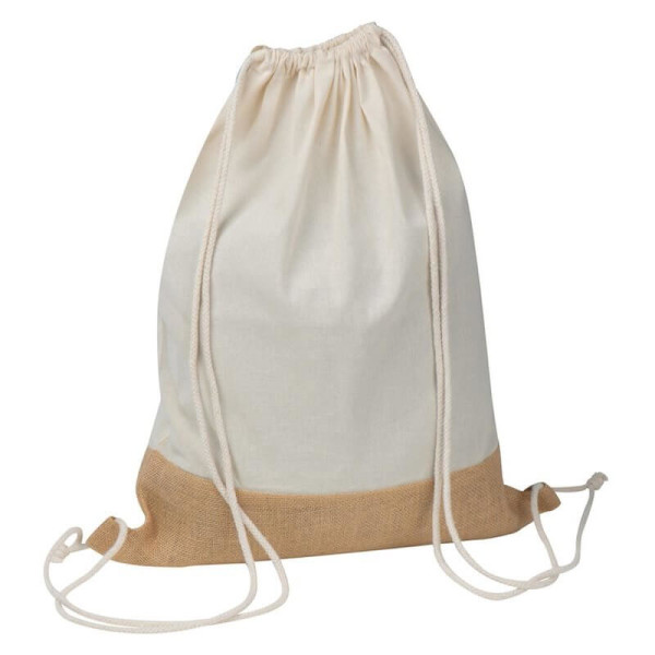 Gymbag with jute bottom