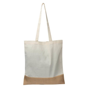Carrying bag with jute bottom - Reklamnepredmety