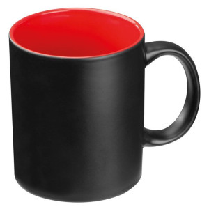 Black mug with colored inside - Reklamnepredmety
