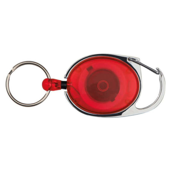 Retractable keyring with carabiner