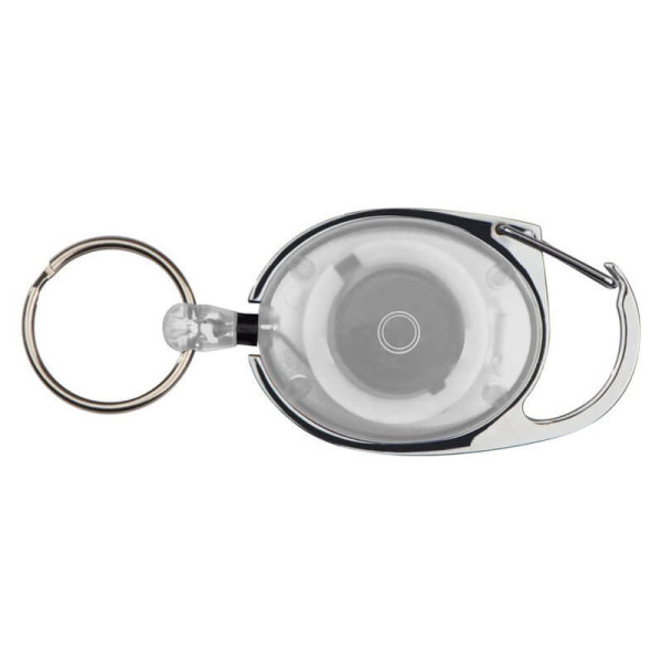 Retractable keyring with carabiner