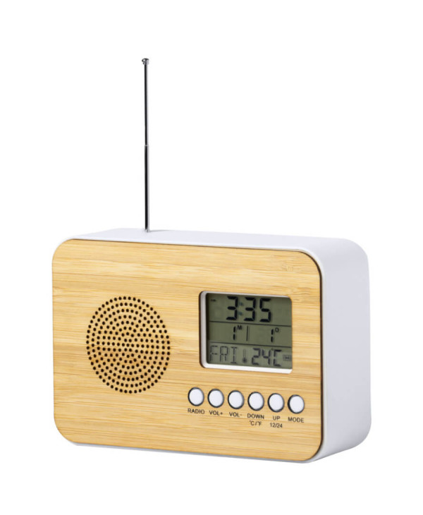 Tulax table radio with clock
