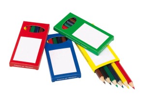 Set of 6 coloured pencils "Rainbow", assorted 4 colours - Reklamnepredmety