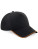 CB25c Authentic 5 Panel Cap - Piped Peak - CB25c_Black_Orange - variant Ls 1000294039