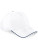 CB25c Authentic 5 Panel Cap - Piped Peak - CB25c_White_French-Navy - variant Ls 1000294046