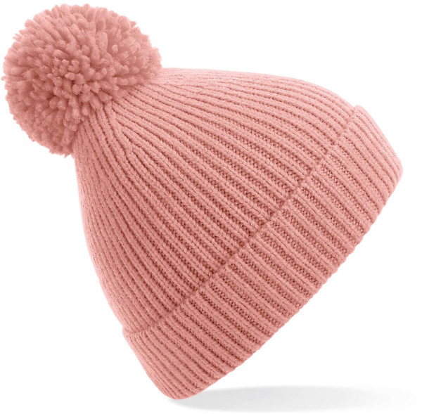 Knitted Hat with Pompon