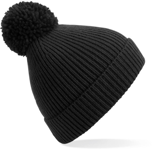 Knitted Hat with Pompon