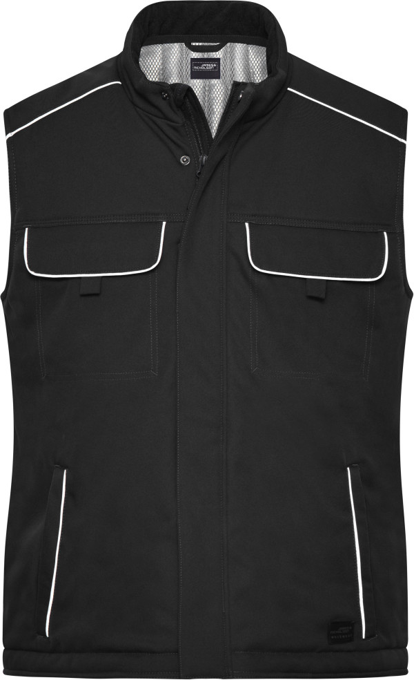 Workwear Softshell Padded Vest -Solid-