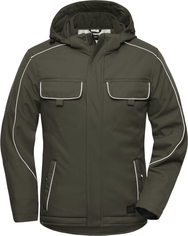 Workwear Softshell Padded Jacket -Solid-