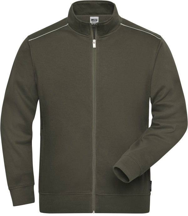 Men's Workwear Sweat Jacket -Solid-