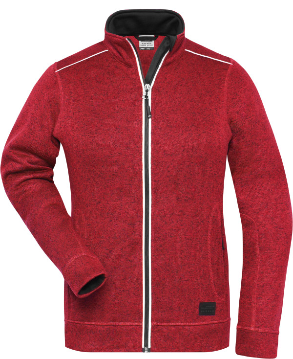 Ladies' Workwear Knitted Fleece Jacket -Solid-