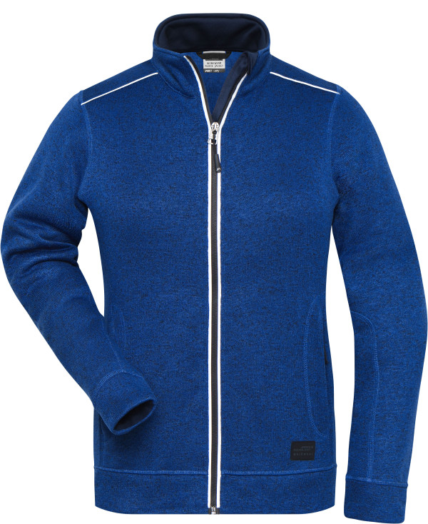 Ladies' Workwear Knitted Fleece Jacket -Solid-