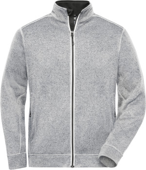 Men's Workwear Knitted Fleece Jacket -Solid- - Reklamnepredmety