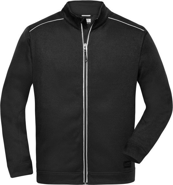 Men's Workwear Knitted Fleece Jacket -Solid-