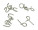 Tricky metal puzzle "Clever", 4-times assorted, price per piece - 56-0505046 - variant In 56-0505046