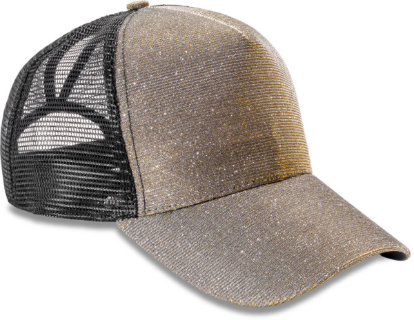 5 Panel Mesh Sparkle Cap "New York"