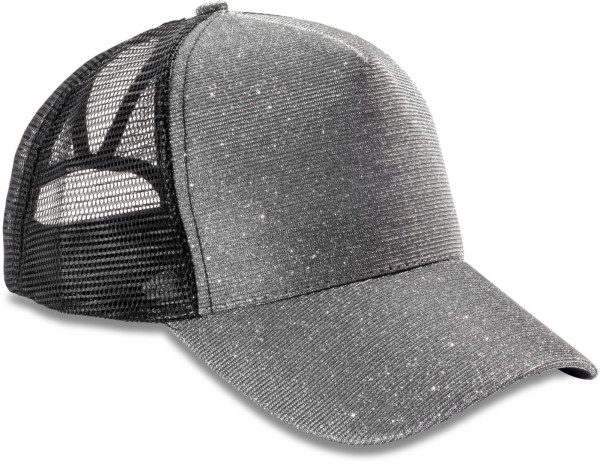 5 Panel Mesh Sparkle Cap "New York"