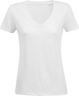 Ladies' Flowy V-Neck T-Shirt