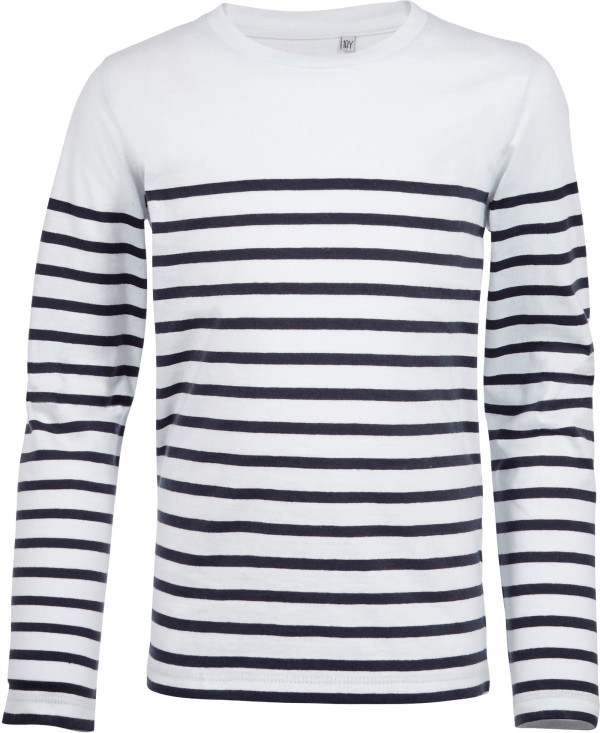 Kids' T-Shirt with Stripes longsleeve