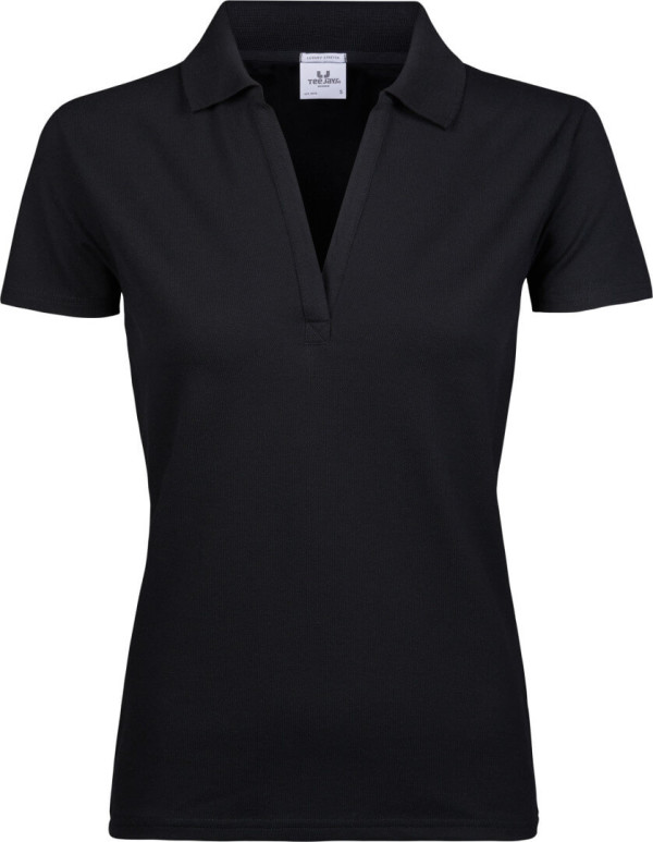 Ladies' Luxury Stretch V-Neck Polo