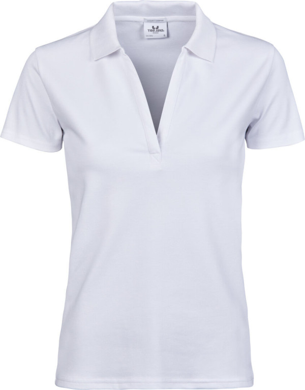 Ladies' Luxury Stretch V-Neck Polo