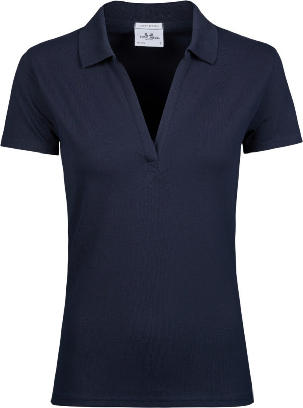 Ladies' Luxury Stretch V-Neck Polo