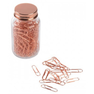 COPPER CLIP paper clips in a jar - Reklamnepredmety
