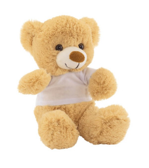 Plush teddy bear "Alexander"with white t-shirt (packed separately) - Reklamnepredmety