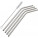 Four stainless steel straws - fem-szivoszalak-4-db-ezust--8236-32--300 - variant Gi 8236-32
