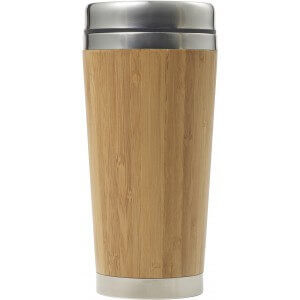 Bamboo thermos travel cup (400 ml) - Reklamnepredmety
