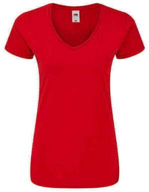 F274 Ladies Iconic 150 V Neck T - Reklamnepredmety