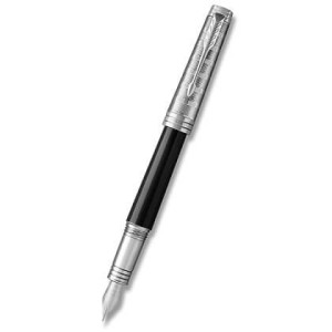 Parker Premier Luxury Custom Tartan Lacquer & Metal CT - fountain pen, tip F - fountain pen - Reklamnepredmety