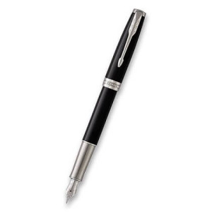 Parker Sonnet Black CT - fountain pen, tip M, 18k - Reklamnepredmety