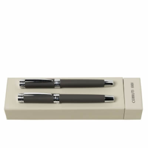 Set Zoom Soft Taupe (rollerball pen & fountain pen) - Reklamnepredmety