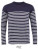 L03099 Men´s Long Sleeve Striped T-Shirt Matelot - L03099_French-Navy_White - variant Ls 1000302358