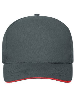 MB6238 5 Panel Sandwich Cap Bio Cotton - Reklamnepredmety