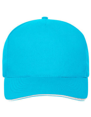 MB6238 5 Panel Sandwich Cap Bio Cotton - Reklamnepredmety