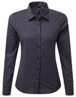 PW352 Maxton Check Womens Long Sleeve Shirt - Reklamnepredmety