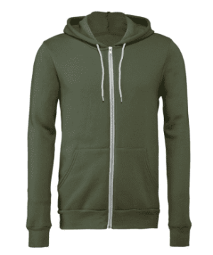 Unisex Poly-Cotton Full Zip Hoodie - Reklamnepredmety